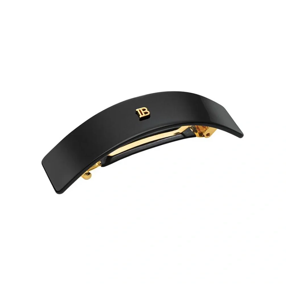 Cellulose Acetate Barrette Large Black (černá spona na vlasy velká)